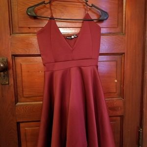 Maroon Cocktail Dress